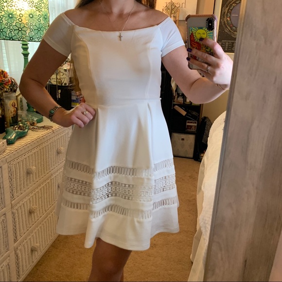 NWT Francesca’s Alaina White Dress Sz XS 🤍 - Picture 7 of 12